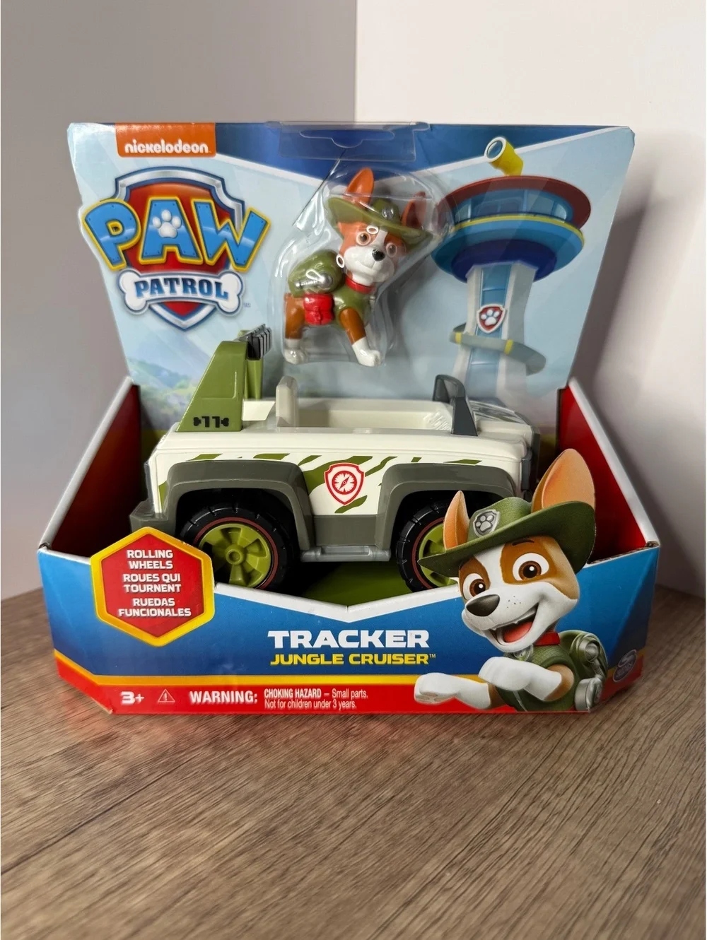 PAW Patrol Tracker Jungle Cruiser Vehicle Toy with Figure